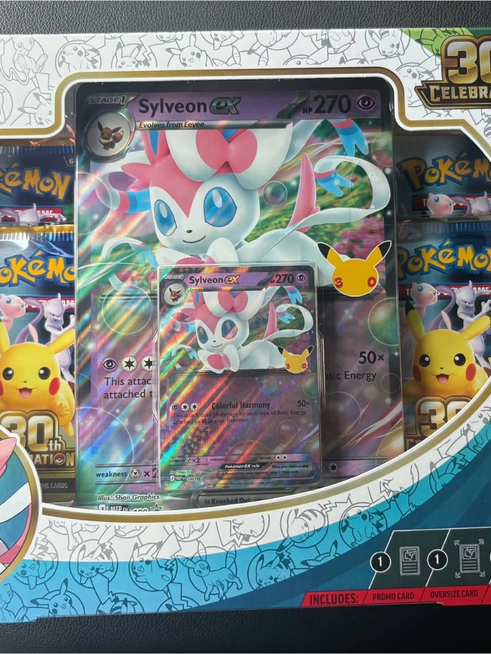 Pokémon 30th Anniversary Sylveon ex box